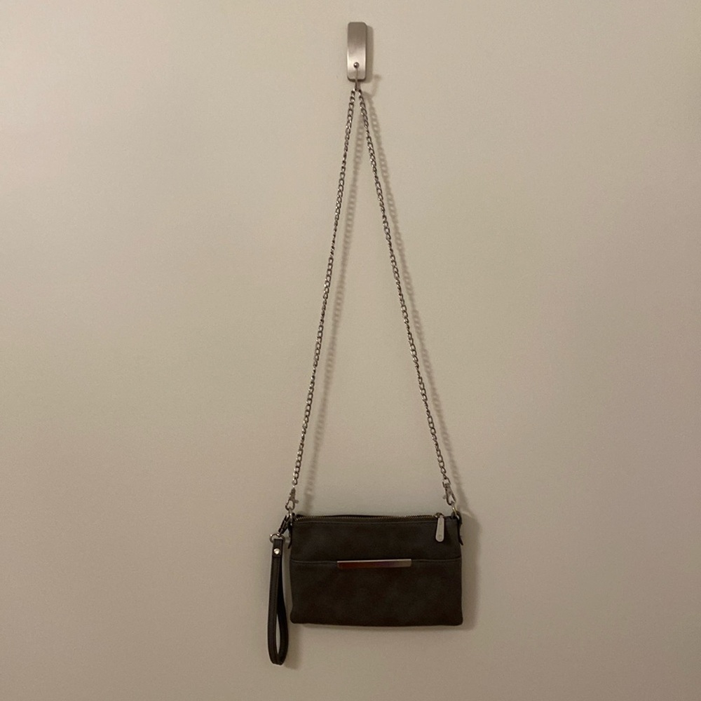 Grey crossbody purse